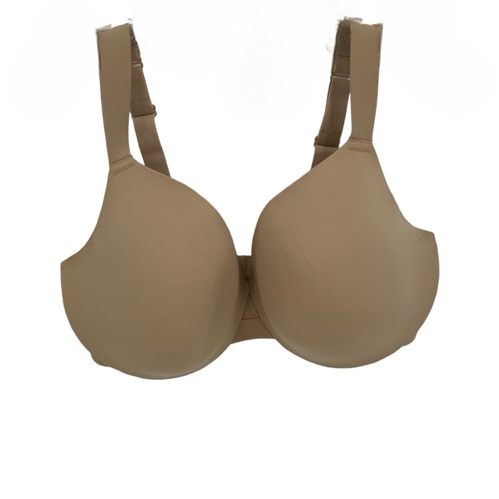 Cacique Women Bra Size 42F Tan Lightly Lined Full Coverage Underwire Adjustable